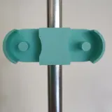 Mint wax holder on the mast rod, front view