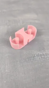 Pink paraffin wax holder yarn lubricator attachment