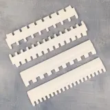 White needle selector ruler set for 5gg knitting machines
