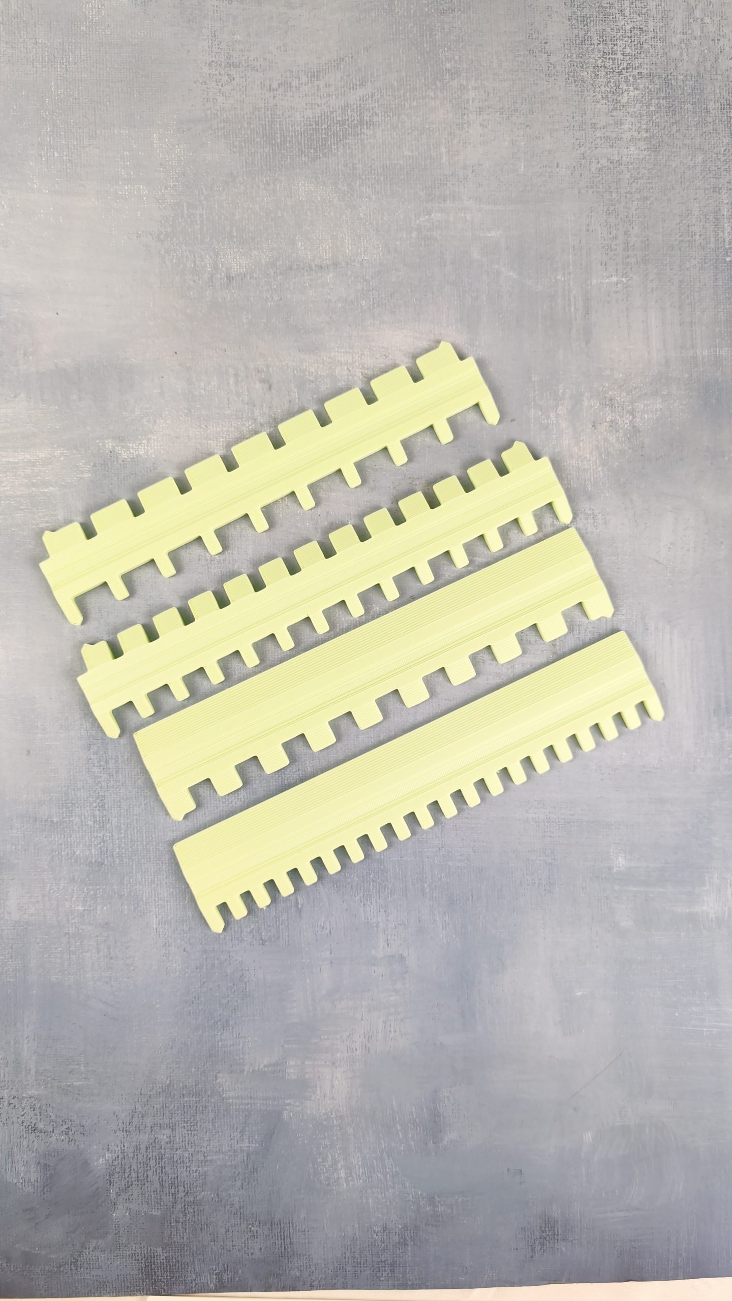 Needle Selector Ruler Set for 3 Gauge (5gg) Knitting Machines – Set of 4