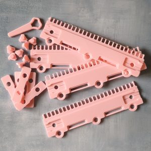 Modular Cast-on Comb Set Compatible with 5gg Knitting Machines, 3D Printed Setup Tool, Elastic Thread Wire Replacement, Custom Color
