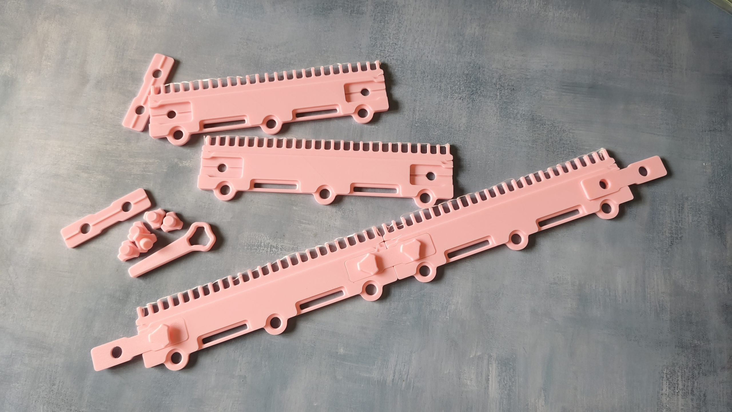 Modular Cast-on Comb Set Compatible with 5gg Knitting Machines, 3D Printed Setup Tool, Elastic Thread Wire Replacement, Custom Color - Image 3